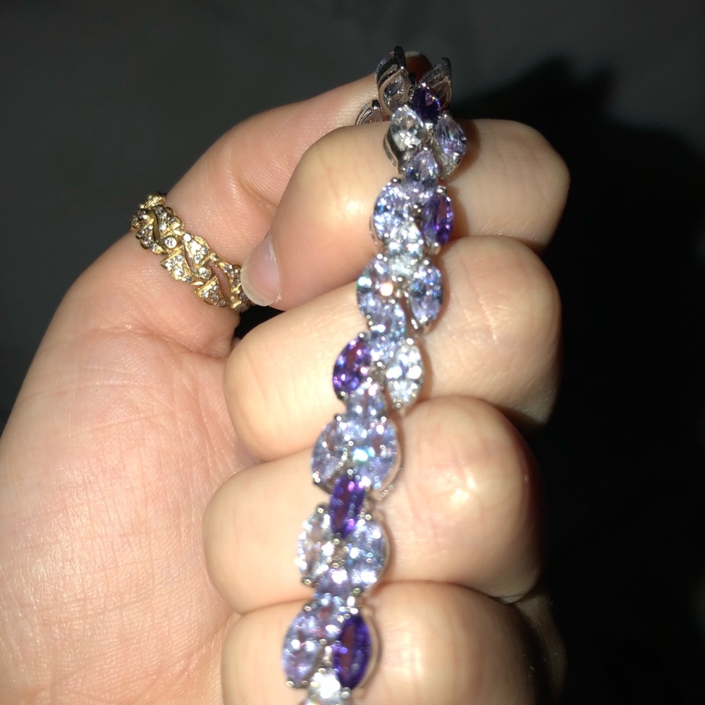 Purple Swarovski Bracelet
